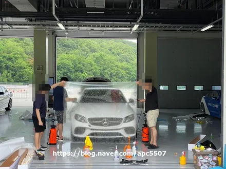 용인서킷 주행차량 ppf 부분시공 / 용산구 문배동