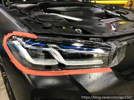 BMW530e 사틴블랙 전체 랩핑 / 용산구 문배동