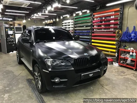 BMW X6 사틴 블랙 전체랩핑 / 용산구 문배동