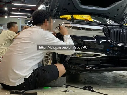 신형도 역시 자동차 랩핑 \'신형 BMW 520I\' / 용산구 문배동