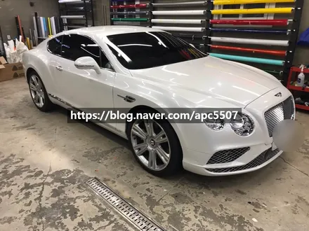 실내랩핑 벤틀리 GT 차량을 퓨어하게 시공하자 / 용산구 문배동