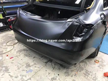사틴랩핑 블랙으로 전체자동차랩핑 / 용산구 문배동
