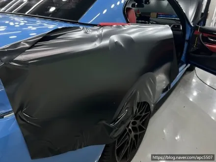 용산구 랩핑, 마포구랩핑 BMW M4 컨버터블 메탈릭 블랙 락그레이 필름으로 전체랩핑 시공 가보자고 -! / 용산구 문배동