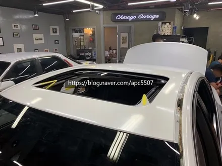 고급스러운 다이아몬드 화이트 랩핑 시공기 \'BMW 7시리즈\' / 용산구 문배동