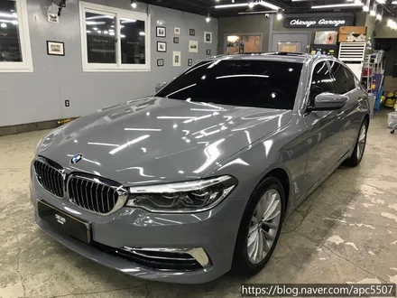 서울 BMW 5시리즈 락그레이 랩핑 시공 / 용산구 문배동