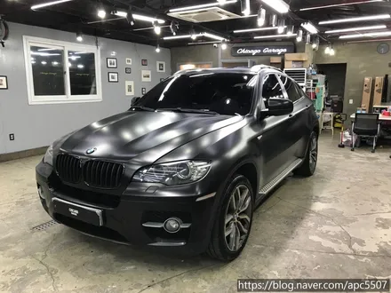BMW X6 사틴 블랙 전체랩핑 / 용산구 문배동