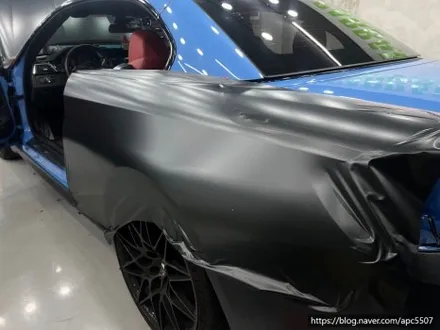 용산구 랩핑, 마포구랩핑 BMW M4 컨버터블 메탈릭 블랙 락그레이 필름으로 전체랩핑 시공 가보자고 -! / 용산구 문배동
