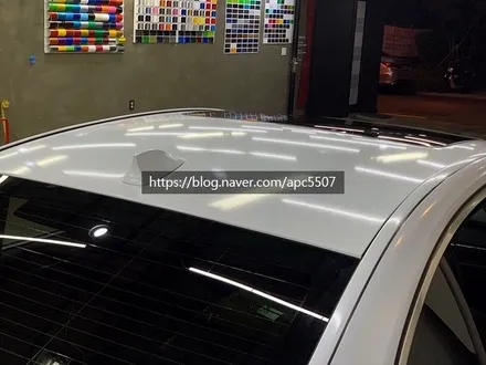 고급스러운 다이아몬드 화이트 랩핑 시공기 \'BMW 7시리즈\' / 용산구 문배동
