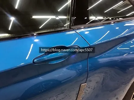 2020 BMW M2, 유광 화이트 자동차 랩핑 시공기 / 용산구 문배동