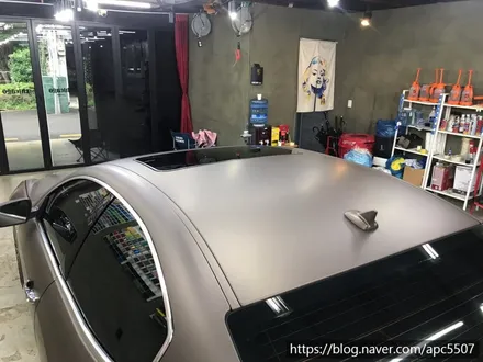 기블리 무광 브라운 전체 랩핑 / 용산구 문배동