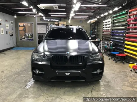 BMW X6 사틴 블랙 전체랩핑 / 용산구 문배동