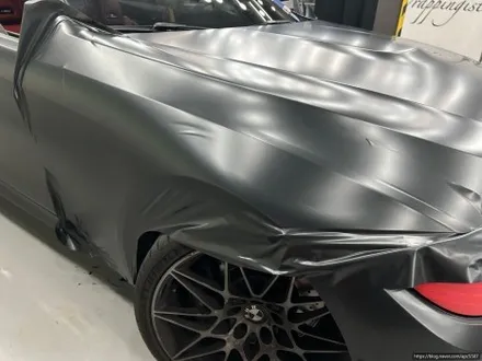 용산구 랩핑, 마포구랩핑 BMW M4 컨버터블 메탈릭 블랙 락그레이 필름으로 전체랩핑 시공 가보자고 -! / 용산구 문배동