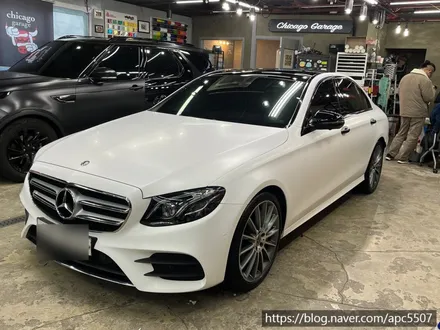 벤츠 e300 랩핑제거 및 재시공 / 용산구 문배동