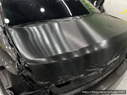 마포구 전체랩핑 BMW 740Li 블랙 브러쉬필름으로 보험건 전체랩핑 시공기 / 용산구 문배동