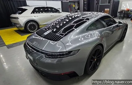 자동차 전체 랩핑 PPF 시공을 동시에 포르쉐 911 GTS 자동차 전체 랩핑 완료 / 용산구 문배동