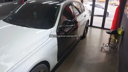 차량랩핑/부분랩핑/수입차보험처리/랩핑차량보험/bmw320d랩핑 / 용산구 문배동