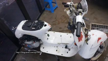 바이크랩핑_베스파랩핑_lml star px125 밀리터리 룩 / 용산구 문배동