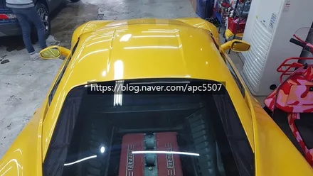 페라리 458 루프스킨 시공 / 용산구 문배동