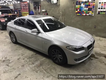 bmw f10 사틴 블랙 랩핑 / 용산구 문배동