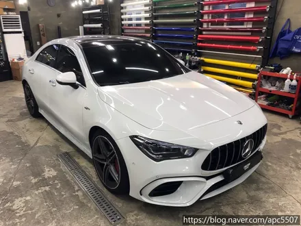 벤츠 CLA 45 S AMG  튜닝/ 루프스킨, 사이드미러 시공 / 용산구 문배동