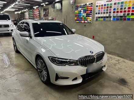 BMW 320d 사틴블랙 전체 랩핑 / 용산구 문배동