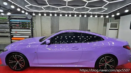 고광택 랩핑, 라치카 리안의 선택! 펜텀 블루로 다시 태어난 BMW / 용산구 문배동