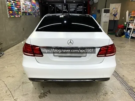 벤츠 e250 사틴 화이트, 자동차 랩핑으로 인기를 누려보자! / 용산구 문배동