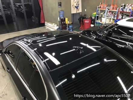 bmw f10 사틴 블랙 랩핑 / 용산구 문배동