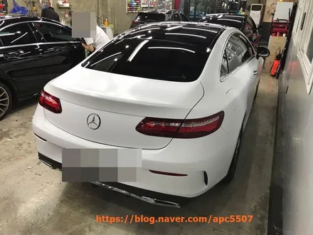 사틴랩핑 벤츠 이클래스 쿠페 시공기 / 용산구 문배동