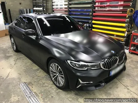 BMW 320d 사틴블랙 전체 랩핑 / 용산구 문배동