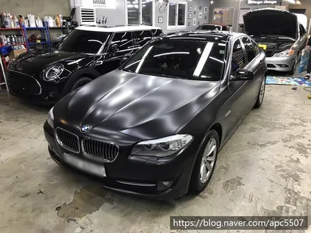 bmw f10 사틴 블랙 랩핑 / 용산구 문배동