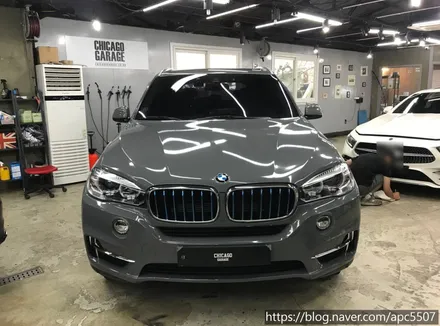 BMW X5 다크 그레이 전체랩핑 시공&비용 / 용산구 문배동