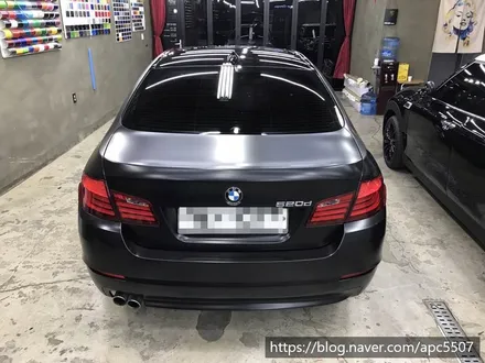 bmw f10 사틴 블랙 랩핑 / 용산구 문배동