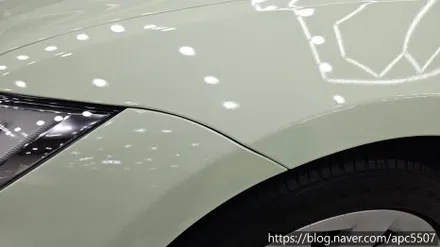 테슬라 랩핑 모델 S 피스타치오 / 용산구 문배동
