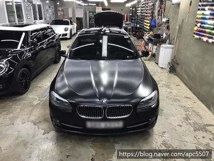bmw f10 사틴 블랙 랩핑 / 용산구 문배동