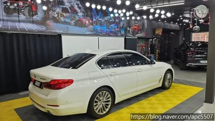 bmw 530i  택랩 카멜레온 블루 랩핑 / 용산구 문배동