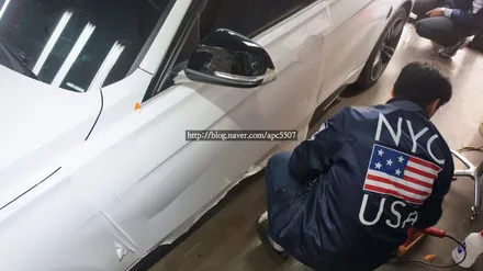 차량랩핑/부분랩핑/수입차보험처리/랩핑차량보험/bmw320d랩핑 / 용산구 문배동