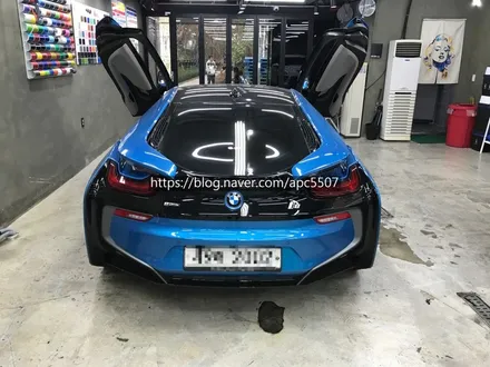 i8 화이트 펄 자동차래핑 하세요 / 용산구 문배동