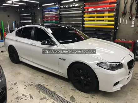 bmw520d 사틴블랙 차량래핑 / 용산구 문배동