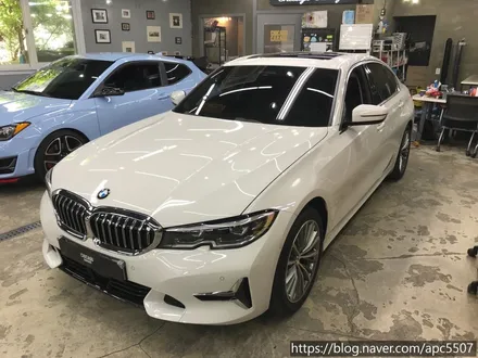 BMW 3시리즈 루프스킨& 라이트 컬러 필름, 엠블럼 랩핑 / 용산구 문배동