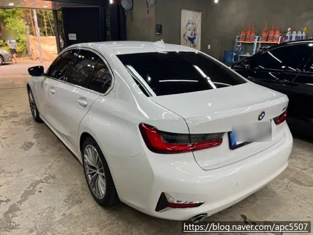 BMW 320d 사틴블랙 전체 랩핑 / 용산구 문배동