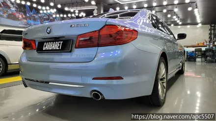 bmw 530i  택랩 카멜레온 블루 랩핑 / 용산구 문배동