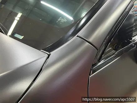 벤츠 amg gt 사틴블랙 전체 랩핑 / 용산구 문배동