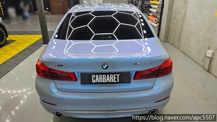 bmw 530i  택랩 카멜레온 블루 랩핑 / 용산구 문배동