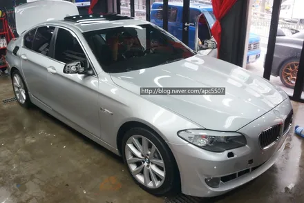 bmw528i  두 번에 자동차랩핑 과정 / 용산구 문배동