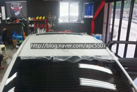 오래된 루프스킨 제거에서 재시공까지 bmw 320d / 용산구 문배동