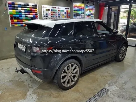 유행을 앞서간다! 사틴 랩핑 \'랜드로버 레인지로버 이보크\' 자동차 랩핑 / 용산구 문배동