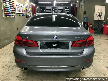 서울 BMW 5시리즈 락그레이 랩핑 시공 / 용산구 문배동