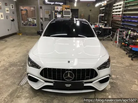 벤츠 CLA 45 S AMG  튜닝/ 루프스킨, 사이드미러 시공 / 용산구 문배동