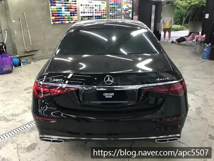 벤츠 S500 크롬죽이기  랩핑 / 용산구 문배동